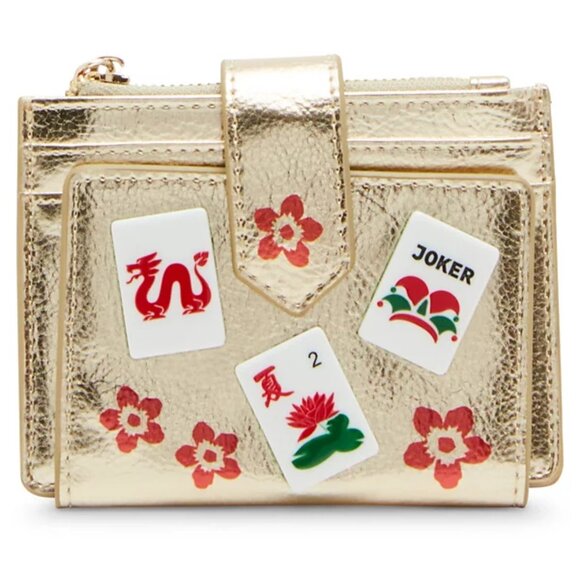 Betsey Johnson Handbags - Betsey Johnson Kitsch Bam BiFold Wallet Gold Metallic Lunar New Year NWT